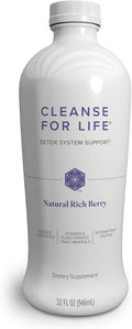 Isagenix Cleanse for Life - Detox Cleanse Drink with Vitamin B12 Niacin and Vitamin B6 for Overall Wellness - 32-Ounce Bottle (Natural Rich Berry Flavor) Packaging May Vary