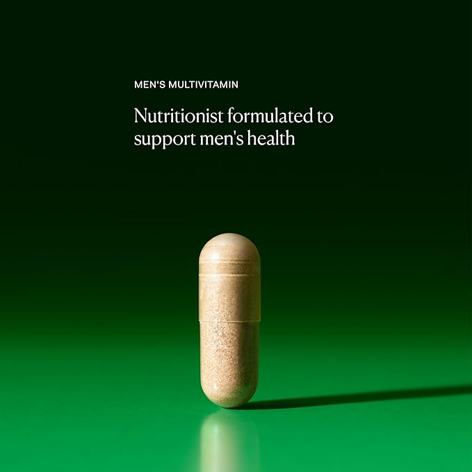 The Nue Co. MEN'S MULTI VITAMIN Supplement Supports Energy Immunity Focus Vegan Gluten Free 30 Capsules