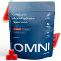 Creatine Monohydrate Gummies - Supports Muscle Growth Recovery &amp Brain Function - Convenient &amp Easy to Take - Great Tasting Watermelon Flavor - 1g per Gummy Low Sugar - 90 Count