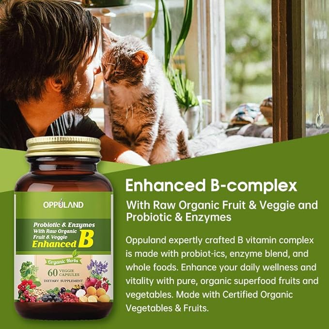 Vitamin B Complex-Vitamin B Supplement-Promotes Immune Health-60 Veggie Capsules