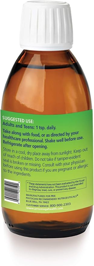Omega-V Benefits Liquid Omega 3 Supplement - 5 oz 30-Day Supply - Vegan Supplement with 1000mg EPA &amp DHA for Eye Health (Pack of 3)