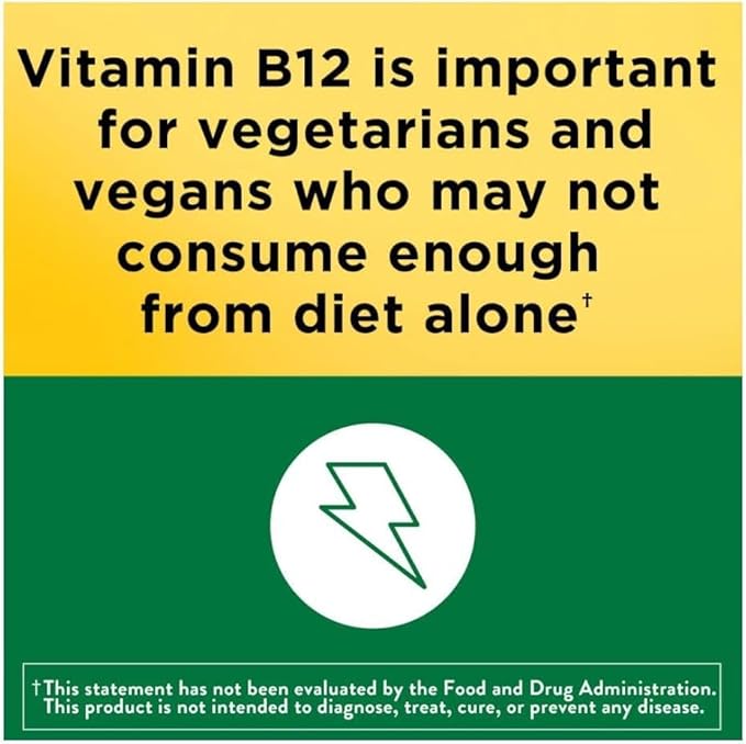 Vitamin B12 Organic Vegetarian Gummies Metabolism Support with Methylcobalamin 500 mcg 200 Ct (1 Pack) +