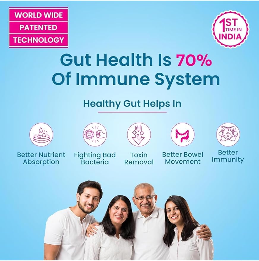 Inte.bact Probiotic Capsules for Gut Health 10 Veg Capsules Pack of 2