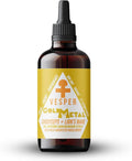Vesper Gold Metal Mushroom Liquid Extract - Cordyceps &amp Lion’s Mane Blend with Wild Huckleberries for Neurogenesis Performance and Energy USA-Grown for Focus &amp Endurance – 4oz