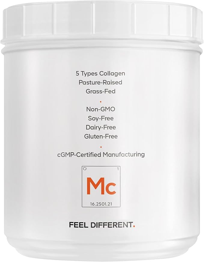 Codeage Multi Collagen Peptides Powder + Allulose - 5 Types - Grass-Fed Collagen - Rare Sugar Allulose Supplement - 0 Calorie Sweetener &amp 0 Carbs - 18 Amino Acids - Unflavored - Non-GMO - 30 Servi