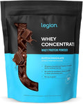 LEGION Whey Protein Powder - Naturally Flavored Whey Protein Concentrate with BCAAs - Supports Muscle Growth &amp Recovery Gluten Free No Added Sugar Protein Powder - Chocolate Flavor (30 Servings)