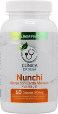 CLINICA DR. Vega | Nunchi | Milk Thistle + Wormwood + Parsley Extract with Vitamins C &amp D | Supports Liver Digestive &amp Immune Health | 60 Capsules | Gluten-Free Allergen-Free (500 mg)