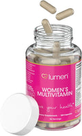 Lumen Naturals Women's Multivitamin Vitamin B12 A C D &amp E - 180 Count - 60 Servings - Veggie Capsules