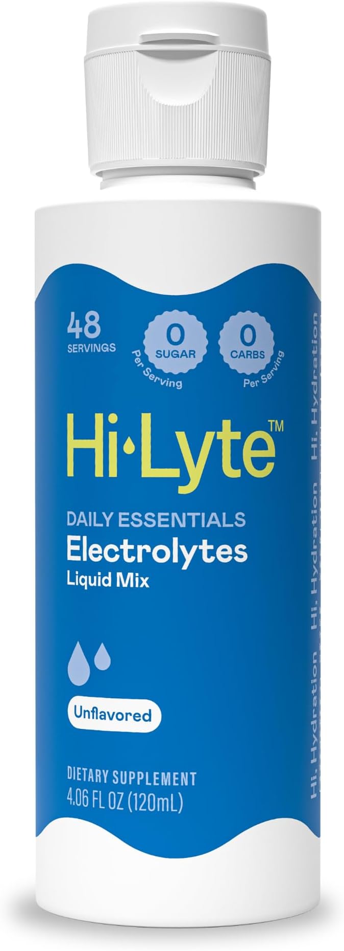 Hi-Lyte Electrolytes for Fasting Immune Support and Rapid Hydration | 48 Servings | NO Calories NO Sugar | 20%+ More Potassium Magnesium &amp Zinc