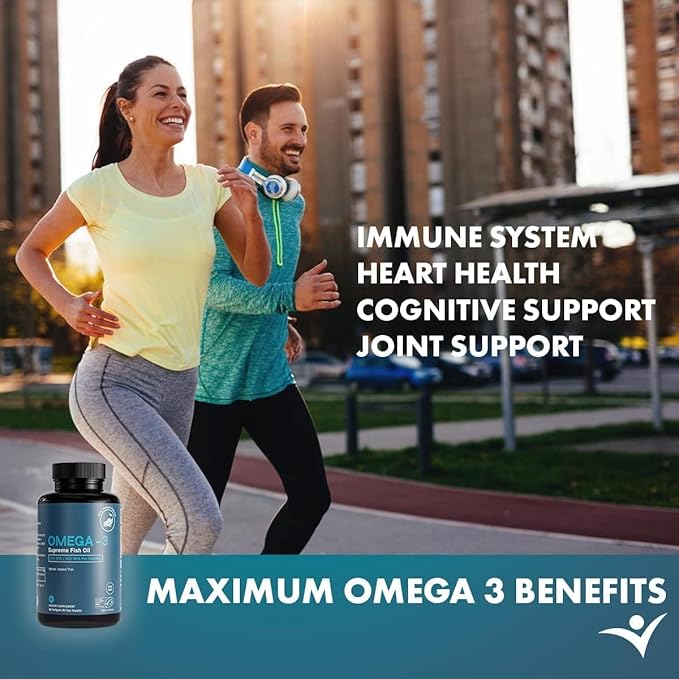 Omega-3 Supreme Fish Oil 1400 mg. MSC Certified +75% Omega-3s 1050 mg 644/336 NO Fish-Burps &amp Improved Absorption | Molecular Distilled Mercury/PCB/Toxin Tested (90 Count (S))