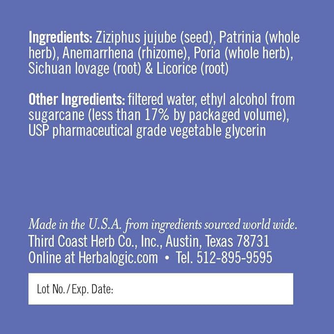 Herbalogic - Solid Eight Liquid Herb Drops - Fast Acting Natural Sleep Aid - Promotes Deep Restful Recuperative Sleep Without Next-Day Grogginess- Does Not Contain Valerian Root - 2 Fl Oz