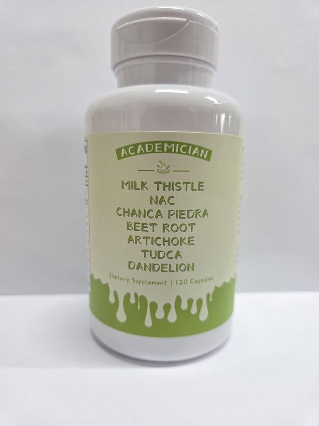 Beet Root Capsules with Dandelion Root Capsules Milk Thistle NAC Tudca Artichoke Extract Supplement - 120 Count