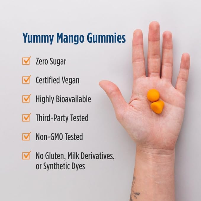 Nordic Naturals Zero Sugar Curcumin Gummies Mango - 60 Gummies - 200 mg Optimized Curcumin Extract - Great Taste - Antioxidant Support Healthy Metabolic Balance - Non-GMO Vegan - 30 Servings