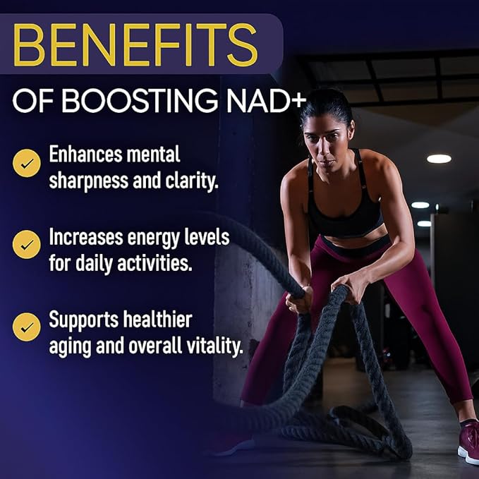 Ageless NAD+ Supplements for Women &amp Men | 300mg Nicotinamide Riboside Chloride | Dietary Supplement for Anti-Aging | Supports Energy Focus Stamina Fat Metabolism &amp Cognitive Function – 90
