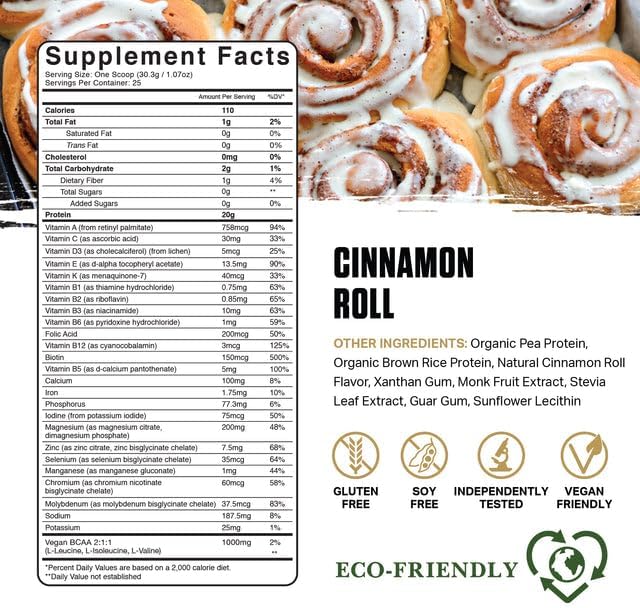 Ambrosia Collective Plant Protein Cinnamon Roll 434 g