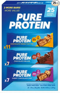 Pure Proteins Bars Nutrient Rich Snacks with High Protein for Energy Support Minimal Sugar Gluten-Free Variety Pack (In NEYUM Packaging) (25 Pack)