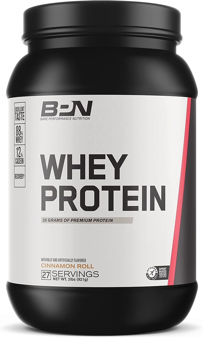 BARE PERFORMANCE NUTRITION BPN Whey Cinnamon Roll Protein + Creatine Bundle
