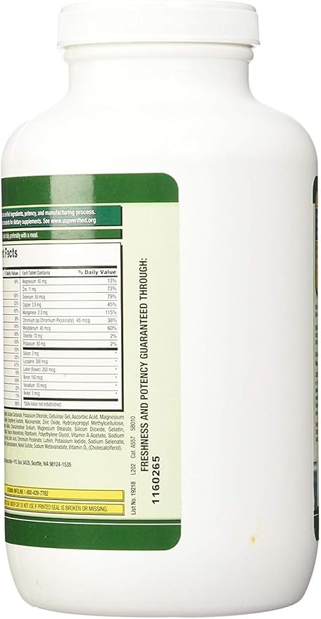 Kirkland Signature Adult 50+ Multi Vitamins &amp Minerals 400 Tablets (2 Pack)
