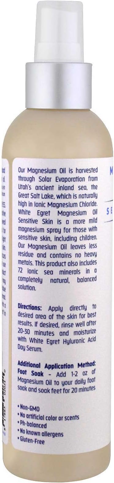 White Egret Pure Magnesium Oil 8-Ounce