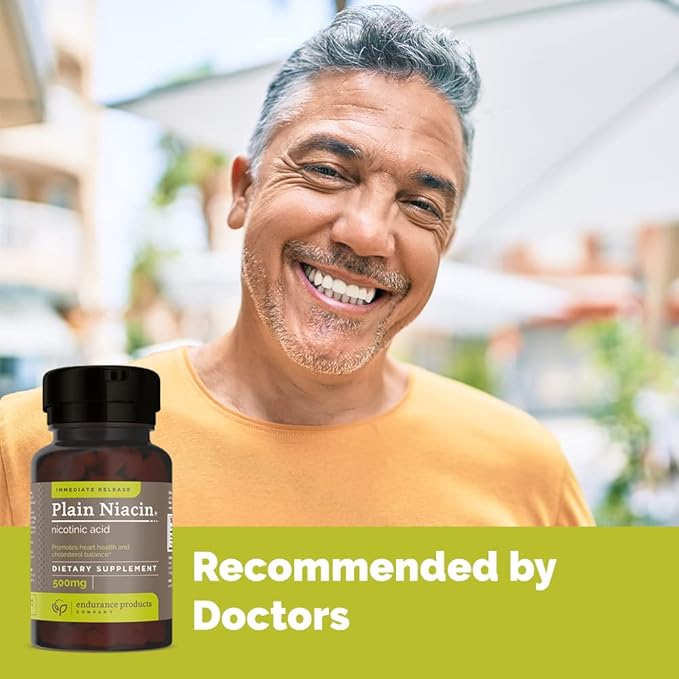 Endurance Products ENDUR-C® - 1000mg Sustained-Release Vitamin C Supplement for Optimal Absorption* - 150 Tablets B3 Plain Niacin - 500mg Immediate Release Vitamin B-3 with Flush - 100 Tablets