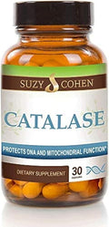 Script Essentials Suzy Cohen Catalase 12500 CATu Dietary Supplement Liver Enzyme Neutralizes Hydrogen Peroxide Supports Skin Hair and Overall Wellness 30 Delayed-Release Capsules