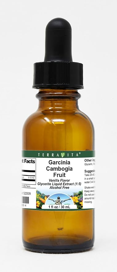 Garcinia Cambogia Fruit Glycerite Liquid Extract (1:5) - Vanilla Flavored (1 oz ZIN: 522509)