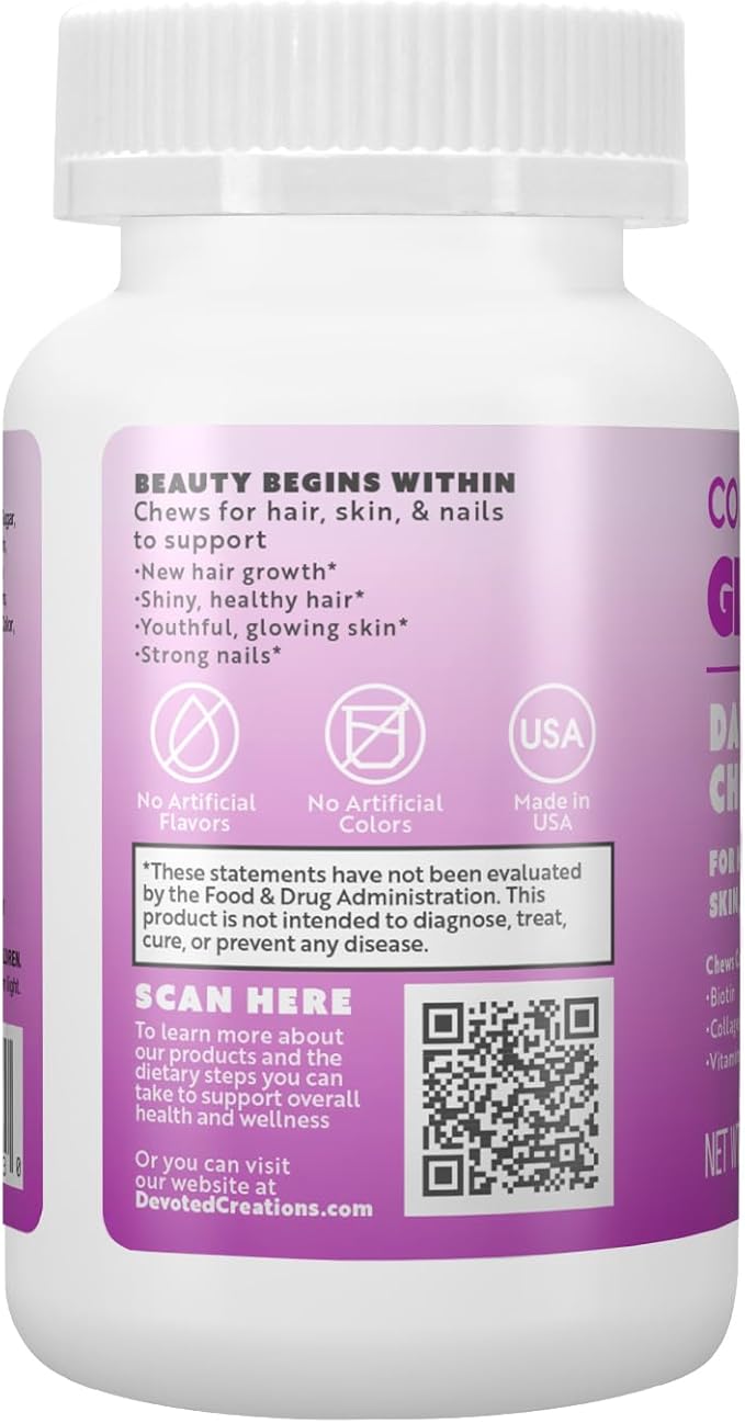 Devoted Creations Collagenetics - Glowables Daily Collagen Chews