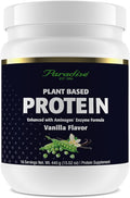 Paradise Herbs Certified Organic Pea Protein Powder Vanilla Flavor Vegan Gluten Free Non-GMO Keto Paleo 15 Servings 15.87 oz