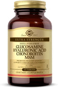 Solgar Glucosamine Hyaluronic Acid Chondroitin MSM (Shellfish-Free) 60 Tablets - Joint Support &amp Comfort - Supports Active Lifestyles - Non-GMO Gluten Free Dairy Free - 20 Servings