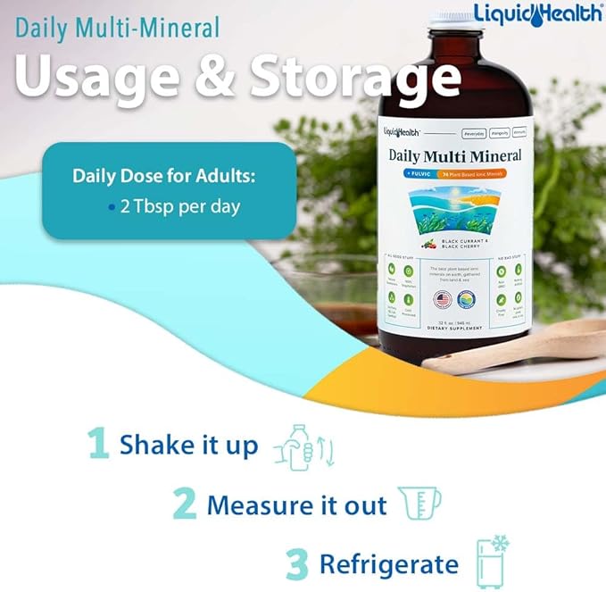 LIQUIDHEALTH Muscles Bones &amp Joints Liquid Vitamin Bundle with Daily Multi Mineral Optimum Joint Liquid Glucosamine and Calcium &amp Magnesium Supplements - Bone &amp Joint Health Energy Ve