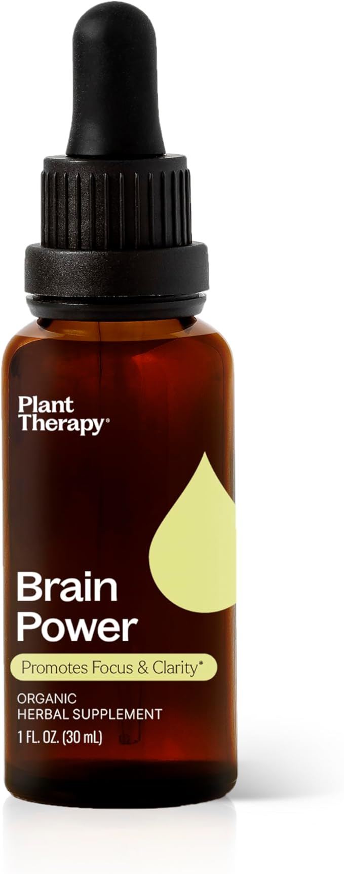 Plant Therapy Organic Brain Power Tincture 30 mL (1 oz) Supports Brain Focus &amp Clarity Helps Mental Alertness &amp Memory Brain Boost Supplement Packed with Benefits