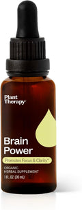 Plant Therapy Organic Brain Power Tincture 30 mL (1 oz) Supports Brain Focus &amp Clarity Helps Mental Alertness &amp Memory Brain Boost Supplement Packed with Benefits