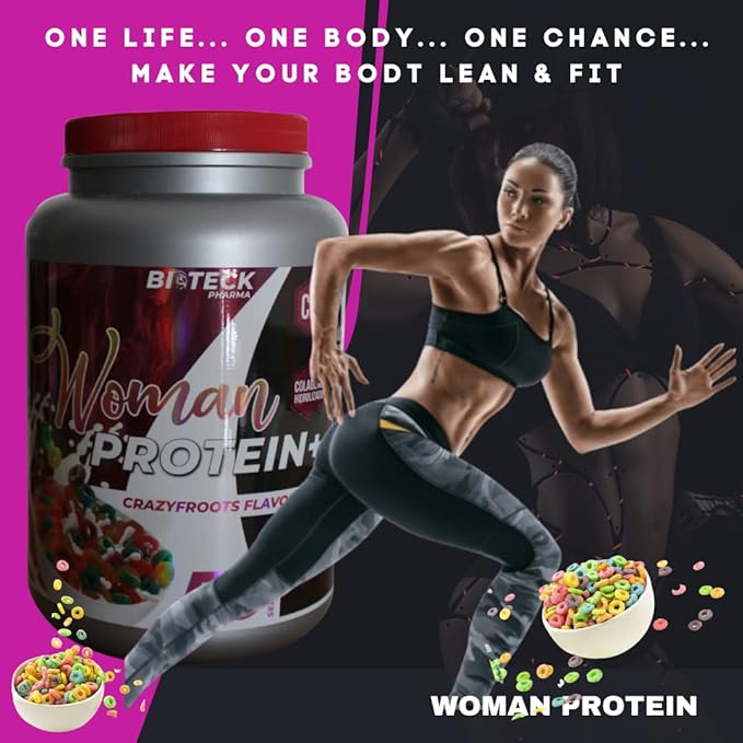 BIOTECKPHARMA | Woman Protein Fruit Cereal Flavor ... (Fruit Cereals 2KG)
