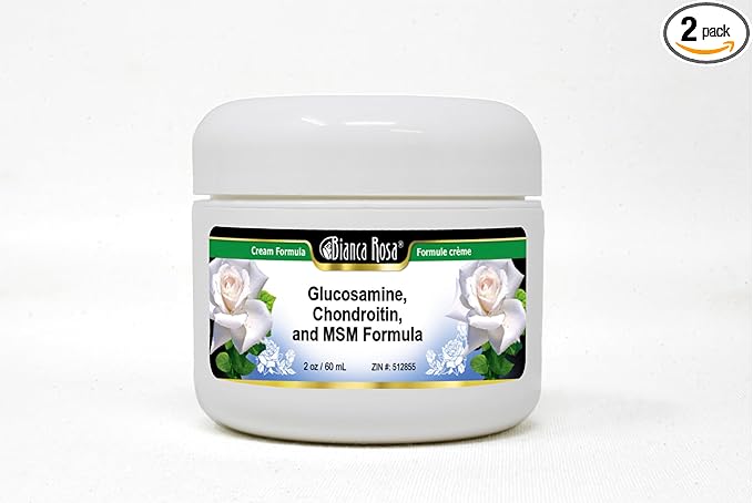 Bianca Rosa Joint Support Cream - MSM Glucosamine and Chondroitin (2 oz ZIN: 512855) - 2 Pack