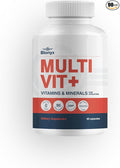 Multivit+ Athlete's Multivitamin - Whole Food-Sourced Nutrients Supports Performance &amp Muscle Health 90 Day Supply