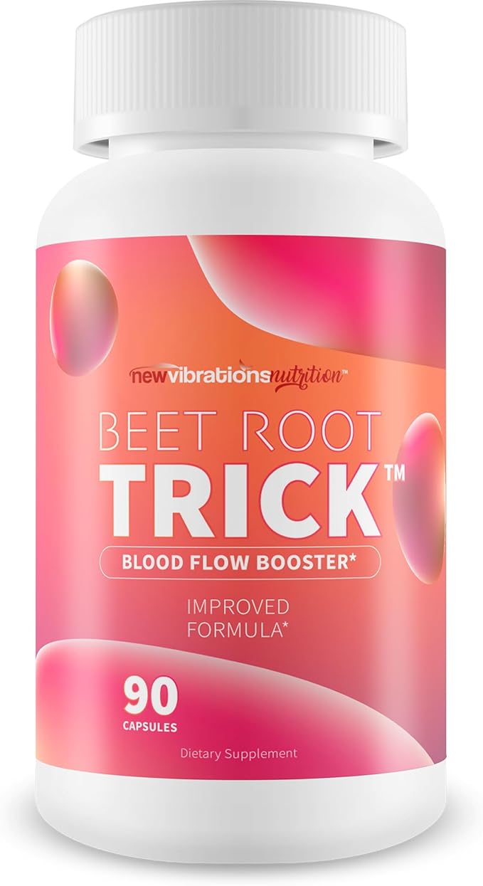 Beet Root Trick - Our Best High Pressure Pills for Advanced Blood Flow - Natural Nitric Oxide Vasodilator Formula - Vitamin Blood Flow Vein Circulation Supplement - Circulation and Vein Supplements