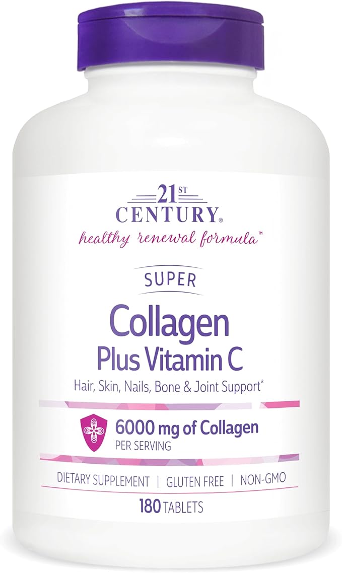21st Century Super Collagen Plus C - 180 ct Pack of 3