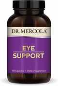 Dr. Mercola Eye Support - Supports Eye &amp Vision Health - with Lutein Zeaxanthin Organic Astaxanthin &amp Black Currant - Non-GMO Gluten-Free &amp Soy Free - 90 Capsules (90 Servings)