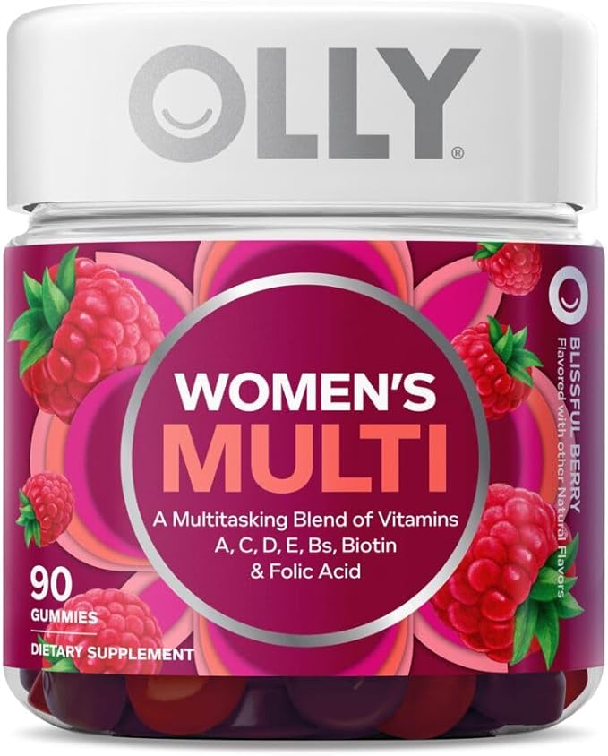 OLLY Immunity Sleep and Women's Multivitamin Gummy Vitamin Bundle (60 + 90 Count)