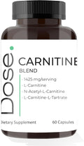 DOSE Carnitine Blend Premium Multivitamin for Daily Wellness - Supports Energy Immunity and Overall Health