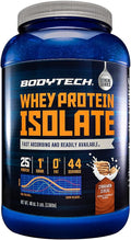 BodyTech Whey Protein Isolate Powder Cinnamon Cereal Flavor 25g Protein per Serving High Concentrated Protein Powder with Amino Acids &amp BCAAs for Men and Women Gluten Free 3 lbs 47 Servings