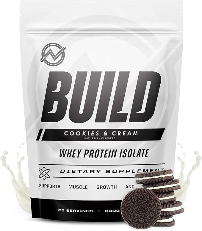 Outwork Nutrition Whey Isolate Protein Powder - Accelerates Muscle Building &amp Recovery - Low Lactose Gluten-Free - Post Workout Supplement - Enhanced Protein Synthesis Cookies &amp Cream 1.8lb