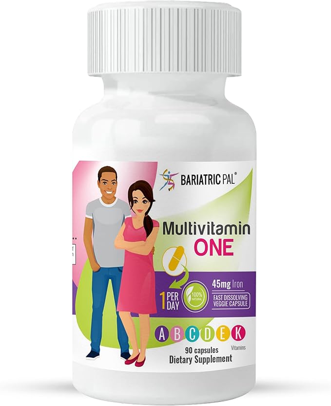 BariatricPal Gastric Bypass Complete Vitamin Pack (Multivitamin Capsule with 45mg Iron) (3-Month Supply)