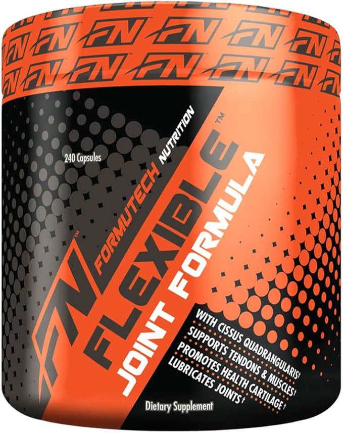 Flexible Joint Formula | Complete Support for Joints Bones &amp Connective Tissues | Promotes Uptake of Sulfates | 240 Capsules