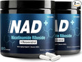 NAD+ Supplement 1000mg - Nicotinamide Riboside (NR) and Resveratrol Liposomal NAD of Pure Organic Ingredients for Women &amp Men Healthy Aging Brain and Cellular Energy 80 Capsules(2Pcs)