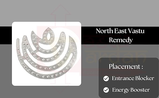 Zinc Chand Helix Vastu Remedies for North-East Ishanya Dosha Nivaran Missing Corner &amp Cuts Remedies (Metal-ZINCSIZE-3INCH Pack-1)