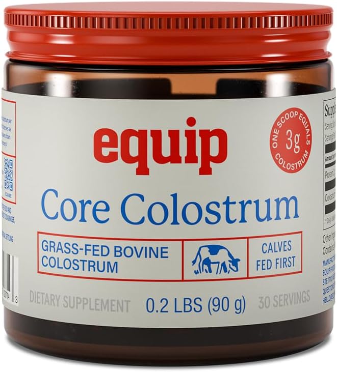 Equip Foods Prime Protein Powder Chocolate &amp Core Colostrum Powder