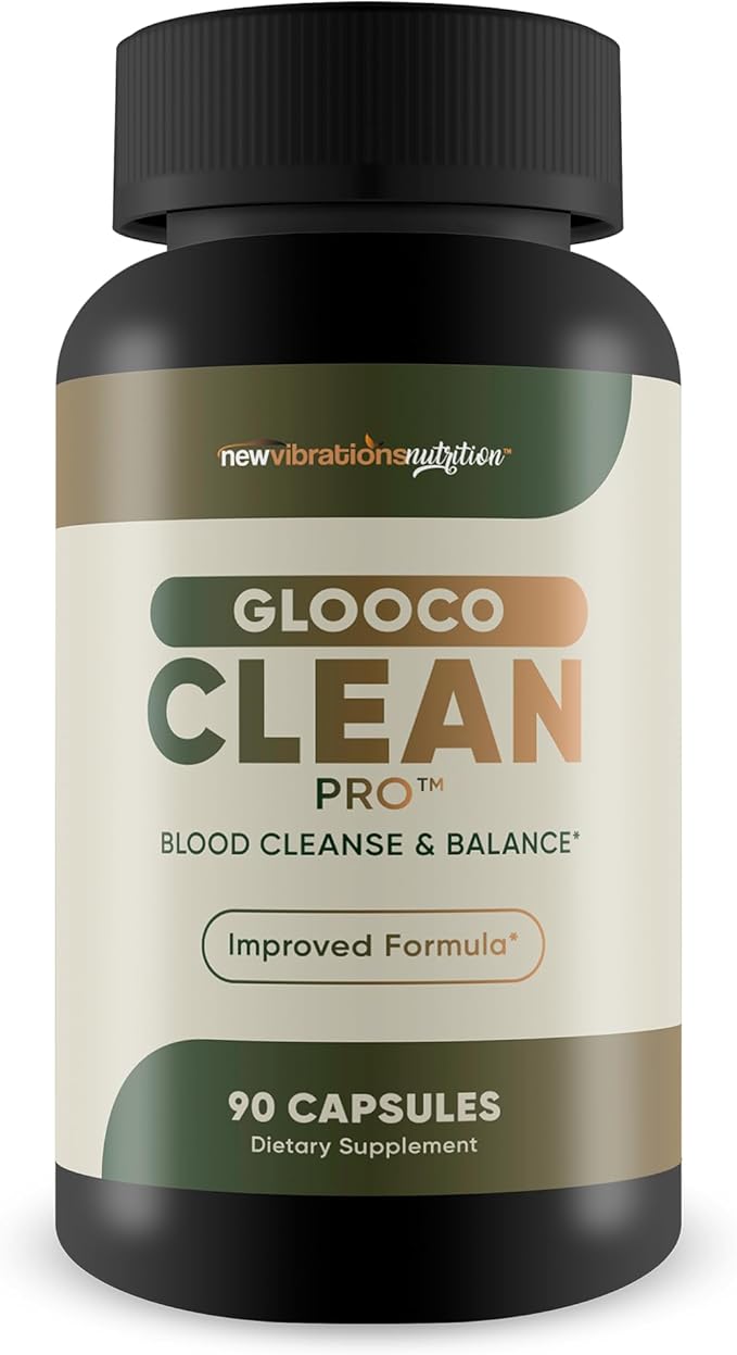 Glooco Clean Pro - Our Best Blood Cleanse Blood Balance Plus Blood Support - Nerve Support Supplement - Sugar Cleanse Detox - Immune Detox Cleanse Pancreas Circulatory Health Supplements