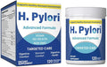 H. Pylori Capsules with 100 Billion CFU Mastic Gum Berberine Lactobacillus Reuteri Zinc Carnosine &amp Green Tea | for Stomach Comfort Gastritis Digestion Gut Microbiome &amp Gut Health | 120