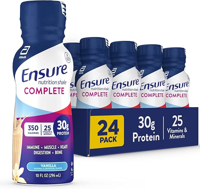Ensure COMPLETE Nutrition Shake 30g of Protein Meal Replacement Shake with Nutrients for Immune Health &amp Max Protein Liquid Nutritional Shake with 30g of Protein